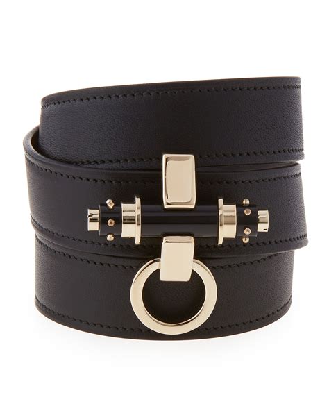 givenchy 0aleather obsedia bracelet|Givenchy Leather Obsedia Wrap Bracelet .